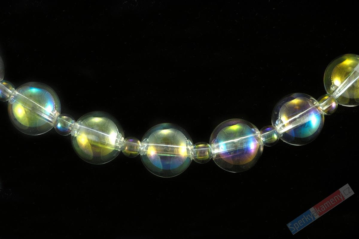 Náhrdelník z křišťálu Aqua Aura QA "polární záře III" (KR450S)