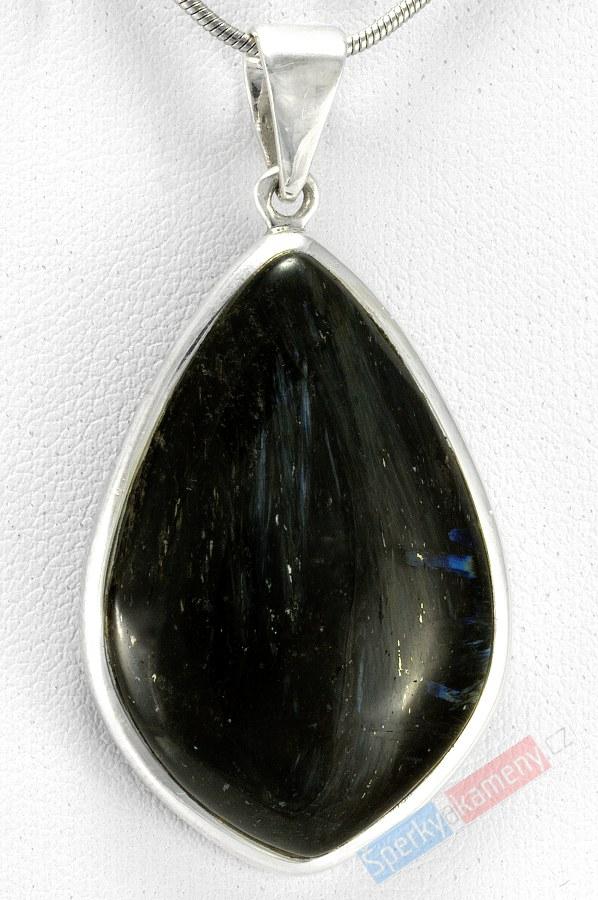 Přívěšek z nummitu QA, stříbro (Ag 925/1000), vel. 39 mm, RARITA (NT1900P)