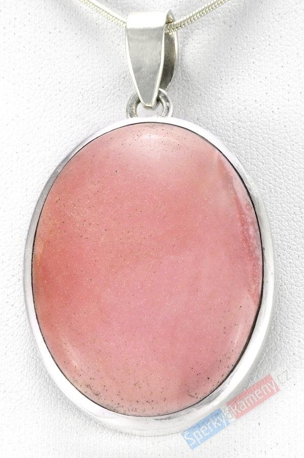 Stříbrný přívěšek (Ag 925/1000) s andským opálem QA, cca 44 mm, RARITA (OA1400P)