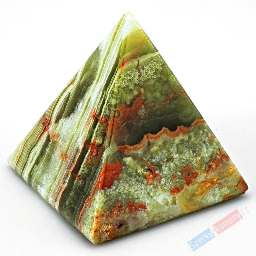 Velká pyramida z aragonitu, cca 57 mm x 42 mm (AG1050J)