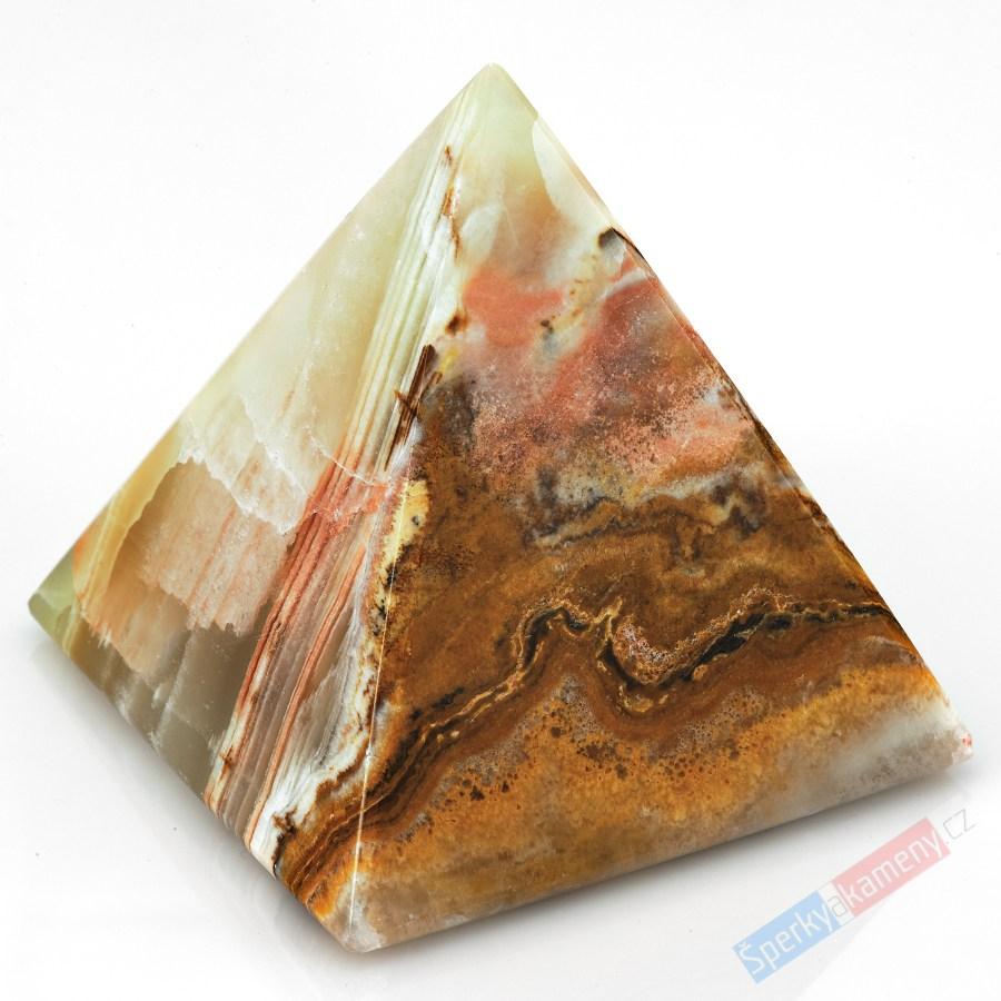 Velká pyramida z aragonitu, cca 54 x 51 x 50 mm (AG1270J)
