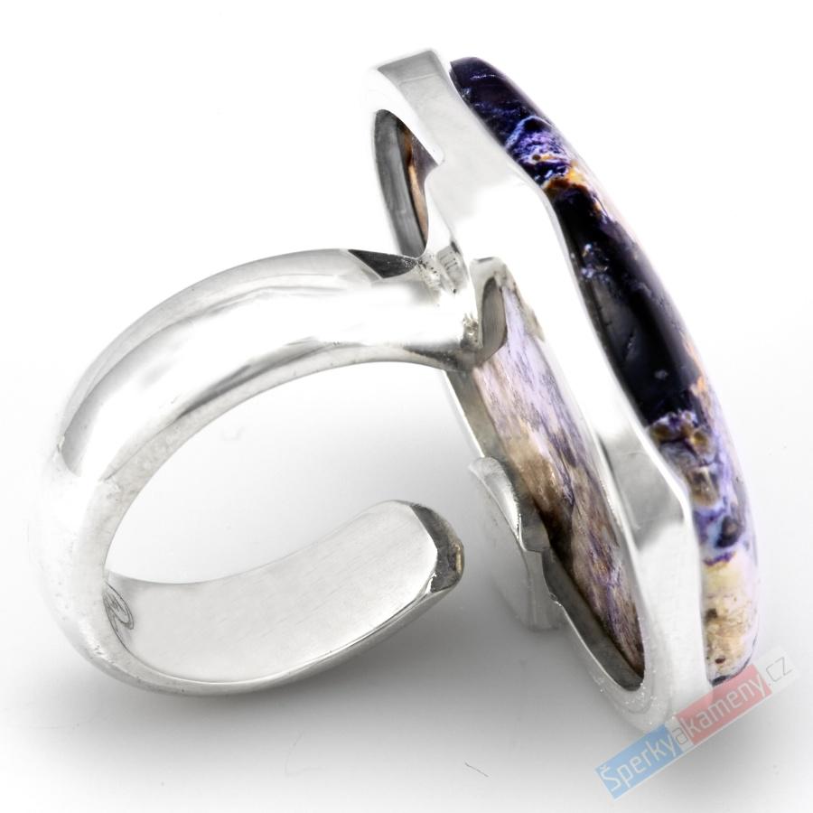 Velký stříbrný prsten (Ag 925/1000) s Tiffany Stone QAA, vel. kamene cca 32 x 25 mm, RARITA (TF2118R)