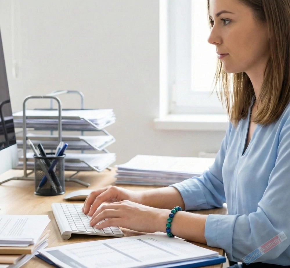 Náramek z pravého azuritu QA, stříbro Ag 925/1000, kuličky cca 8 mm, RARITA (AR7623NS)