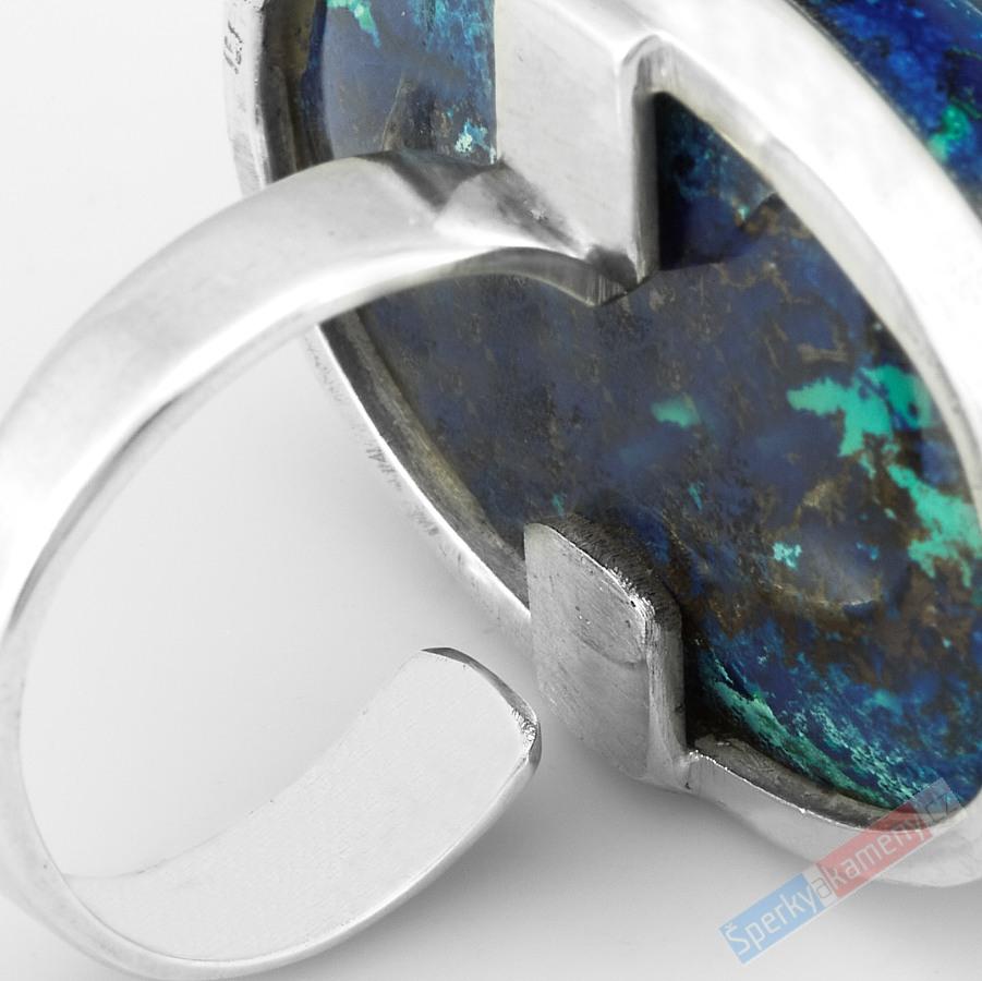 Velký stříbrný prsten (Ag 925/1000) s quantum quattro QA, vel. kamene cca 34 x 24 mm, RARITA (QQ1875R)
