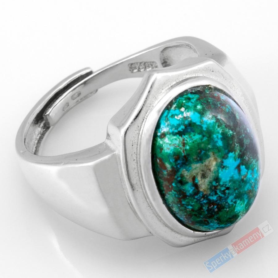 Unisex stříbrný prsten (Ag 925/1000) s quantum quattro QA, vel. kamene se stříbrným zasazením cca 21 x 17 mm, RARITA (QQ7867R)