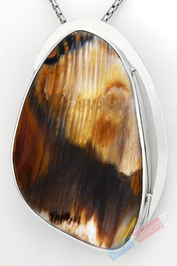 Extra velký originální stříbrný přívěsek (Ag 925/1000) s araukaritem QA, cca 60 x 39 mm, RARITA (RK2382P)