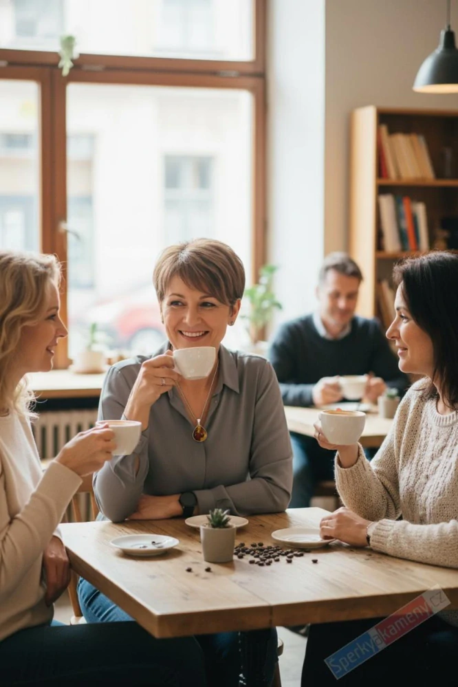 Větší stříbrný přívěsek (Ag 925/1000) s baltským jantarem QAA, cca 45 x 40 mm, "krajka z medu" (JA3487P)