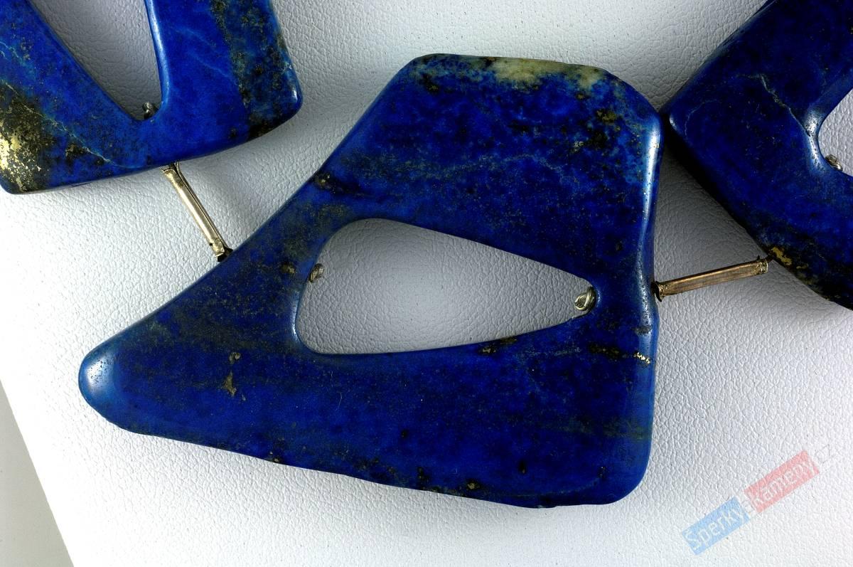 Originální náhrdelník z lapisu lazuli QA, stříbro Ag 925/1000 (LL950A)