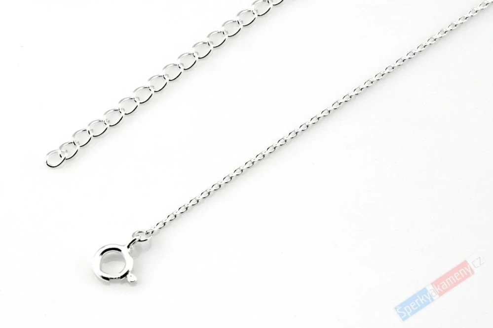 Originální minimalistický stříbrný náhrdelník (Ag 925/1000) s broušeným tanzanitem QA, RARITA (TZ1694S)