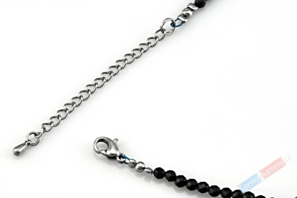 Originální náhrdelník v boho stylu z onyxu a houbového korálu "náhrdelník pro princeznu z Kiribari" (ONK4231S)