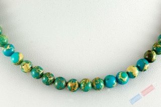 Náhrdelník z variscitu QA, kuličky cca 6 mm (VA300S)