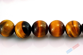 Náhrdelník z tygřího oka QA, kuličky cca 6 mm (TGO352) 