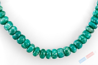 Náhrdelník z amazonitu QA, rondelky cca 4 x 8 mm (AIT6052S) 
