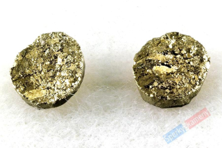 Naušnice z pyritu, puzetky cca 9 mm (PY100U)